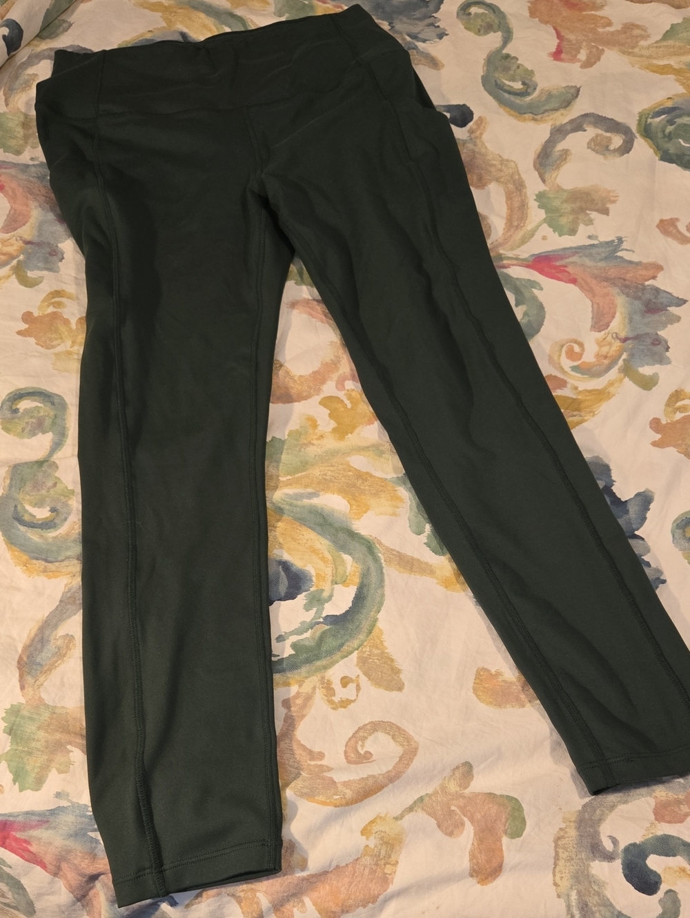 32 Degrees Women's High-Rise Dark Green Active Leggings